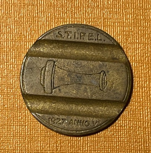 Gettone telefonico stipel 1927 - telefonico,