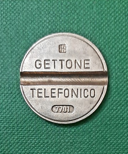 Gettone telefonico raro - gettone, 7701