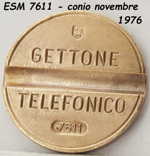 1976 gettone telefonico esm - 1976,