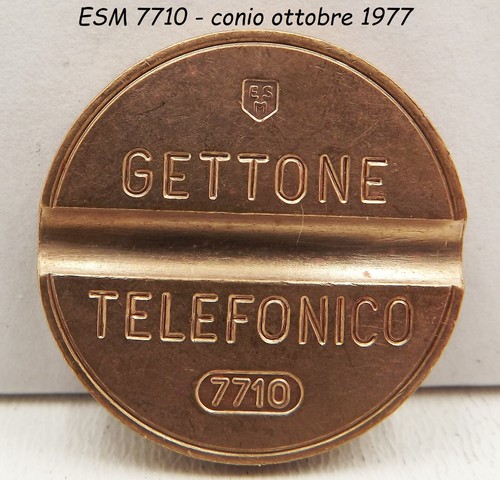 1977 gettone telefonico esm - 1977,