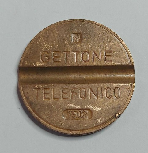 Gettone telefonico con segno - gettone,