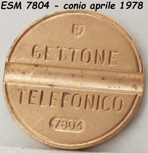 1978 gettone telefonico esm - gettone,