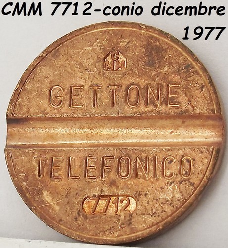 1977 gettone telefonico cmm - telefonico,