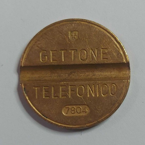 Gettone telefonico con segno - gettone,