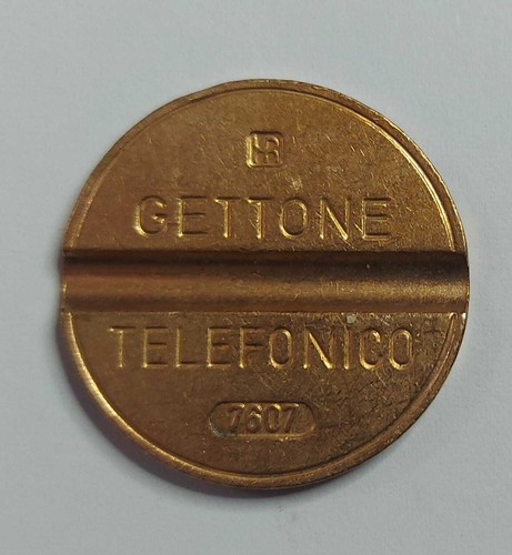Gettone telefonico con segno - gettone,
