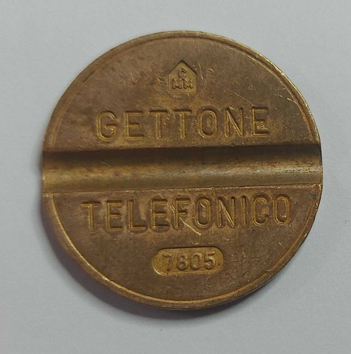 Gettone telefonico con segno - gettone,
