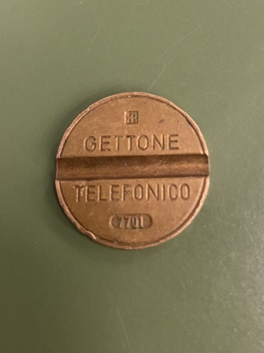 Gettone telefonico con segno - gettone,