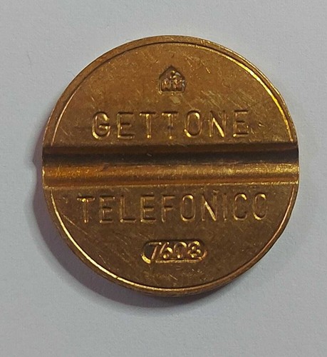 Gettone telefonico con segno - gettone,