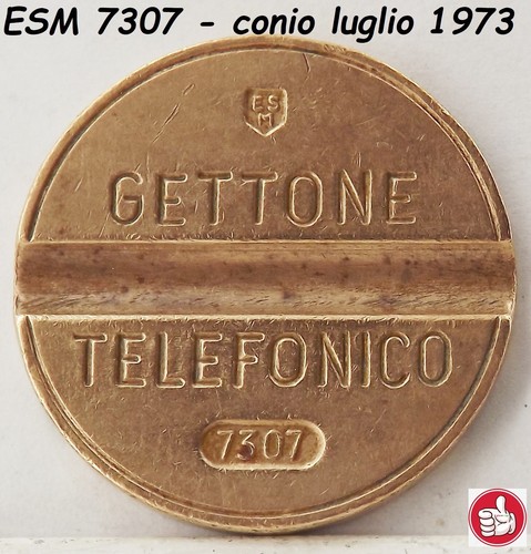 1973 gettone telefonico esm - 1973,