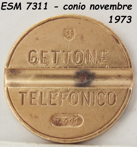 1973 gettone telefonico esm - 1973,
