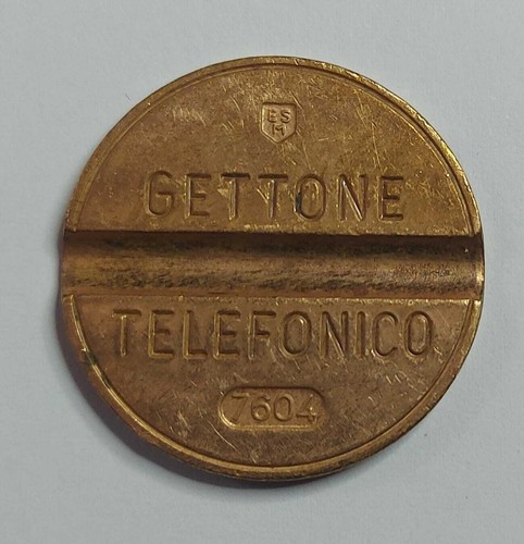 Gettone telefonico con segno - gettone,