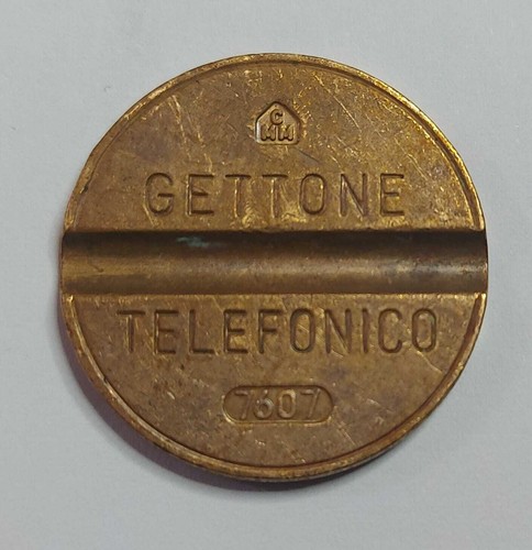 Gettone telefonico con segno - gettone,