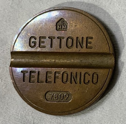 Gettone telefonico con zecca - gettone,